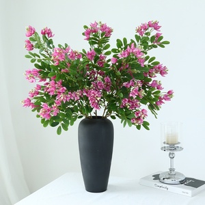 Flor Artificial Clásica de Tallo Único con 3 Ramas de Seda (Michelia/<span class=keywords><strong>Jacaranda</strong></span>/Crape Myrtle) para Boda con Aspecto de Alta Gama - Product Image 3