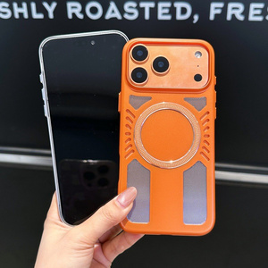 Funda Magnética Refrigerante con Diseño de Panal de Abeja, Estilo Punk, para iPhone 17 16 15 14 Pro Max, Transpirable, Texturizada, con Ventilación - Product Image 2