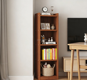 Estantería de Madera Delgada de Una Sola Columna y Múltiples Niveles en Oferta, para Hogar, Hotel, Escuela, Hospital, Sala de Estar, Taller, Apartamento - Product Image 4