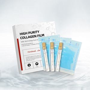 Masque Facial en Film de Collagène Haute Pureté pour le Soin de la Peau du Visage, Front et Joues, Éclaircissant et Réparateur - Vente en Gros Usine - Product Image 2
