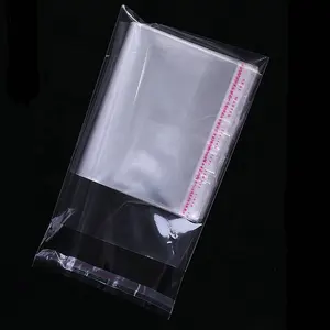 حقيبة أقنعة من السيلوفان شفافة لاصقة ذاتية التثبيت OP مطبوعة مخصصة