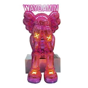 Scultura del fumetto della statua del mattone dell'orso della vetroresina elettrolitica leggera su misura nuova progettazione per la decorazione dell'interno ed all'aperto - Product Image 2