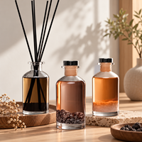 Bouteille diffuseur en verre au design unique, approvisionnement direct usine pour les marques de parfums d'intérieur et d'aromathérapie haut de gamme