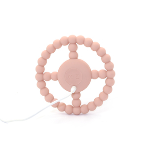 Anneau de <span class=keywords><strong>dentition</strong></span> en Silicone pour bébé, 100% de qualité alimentaire, <span class=keywords><strong>jouet</strong></span> à mâcher <span class=keywords><strong>vibrant</strong></span>, 100% sans BPA - Product Image 3