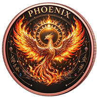 Pièce commémorative en cuivre fin .999 de 1 oz, design personnalisé, placage antique, gaufrage 3D, pièce de collection circulaire gravée
