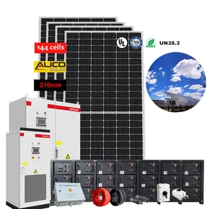 상업용 산업용 태양 전지 패널 시스템 100kw 1MW 5MW 10MW 태양 광 발전소 판매