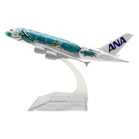 Modèle d'avion en alliage A380 de 16 cm avec logo personnalisable - Fournisseur d'usine Jouet d'aviation