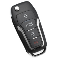 Vehicle Keys Black 4 Buttons B Series Black B12-4 Universal Auto 315mhz 433mhz Blank Blade Remote Flip Car Key