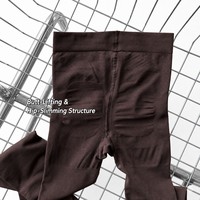 Collants amincissants sans couture en nylon opaque à taille haute, effet push-up fessier et contrôle du ventre, compression forte, pour femmes, OEM personnalisé, 70D