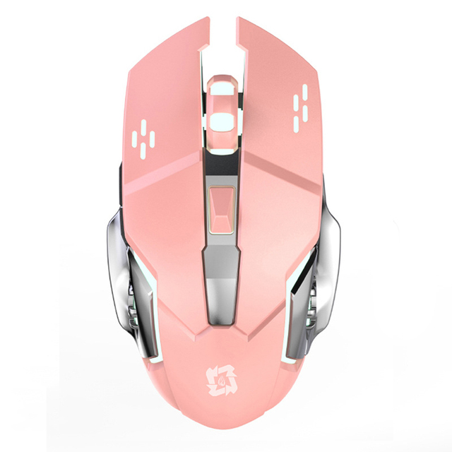 T2 Wireless Gaming Mouse 1600 DPI Rechargeable Adjustable 7 Color Backlight Breathing Gamer Game Mice for PC Laptop
