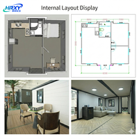 Maison en bois de luxe HRXY de 40 pieds en conteneur maritime avec design moderne, installation rapide, solutions ADU personnalisables pour hôtels