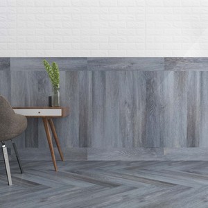 UDK impermeable <span class=keywords><strong>Pvc</strong></span> pegatina de madera suelo blanco antideslizante autoadhesivo azulejo de suelo de vinilo para la decoración del suelo del hogar