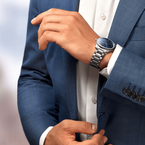 Reloj de Pulsera Clásico Redondo para Hombre con Indicador de Fecha, Estilo Casual de Negocios, Movimiento Automático, Correa de Acero Inoxidable - Product Image 2