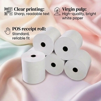 Rouleaux de papier thermique pour caisse enregistreuse, distributeur automatique de billets et terminal de point de vente, 48 g/m², sans BPA, fournis par l'usine