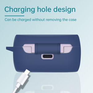 Convient pour <span class=keywords><strong>Jabra</strong></span> Elite 3 <span class=keywords><strong>Case</strong></span> Silicone Protective Earphone <span class=keywords><strong>Case</strong></span> Shockproof with Hook - Product Image 4