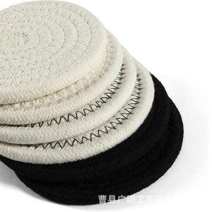 Manteles Individuales Redondos de Cuerda de Algodón Orgánico Haus, Aislantes del Calor, Lavables, para Cocina y Comedor - Product Image 5
