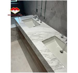 กรอบประตูหินอ่อนสีขาวทันสมัย พร้อมผิวขัดเงา ดีไซน์ตกแต่งบ้านหรู - Product Image 3