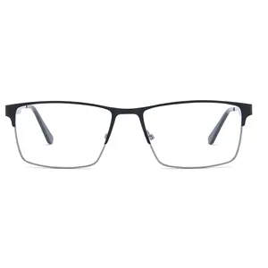 レディストック男性光学フレームファッションメガネ金属ファッション男性眼鏡メーカー
