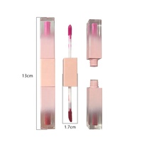 Baume à lèvres et rouge à lèvres liquide 2-en-1 double tête, hydratant minéral, résistant à l'eau, marque privée