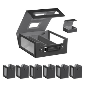 Nouvelle boîte de rangement pour cartes de jeu YuGiOh, style fenêtre, 7 en 1, insert vertical, en cuir PU, grande capacité - Product Image 4