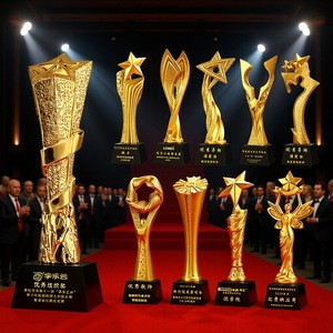 Prestigious Event Souvenir <strong>Metallic</strong> Finish Classic <strong>Shape</strong> for Memorable Award Presentations - Product Image 6