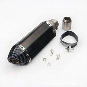 Tubo de Escape Triangular Inclinado Modificado, Apto para Modificación de Accesorios de Escape Huanglong Yoshimura - Product Image 3