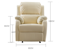 Fauteuil inclinable électrique manuel simple en cuir PU, style moderne, pour salon - Offre spéciale