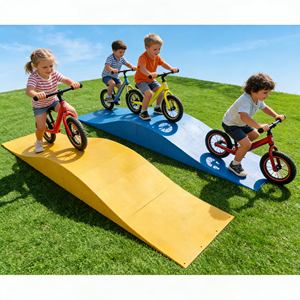 Piste à pompe personnalisée <span class=keywords><strong>pour</strong></span> vélos, sauts de piste à pompe, <span class=keywords><strong>skateboard</strong></span> - Matériel PP, sûr, antidérapant, durable, portable, robuste, léger - Product Image 2