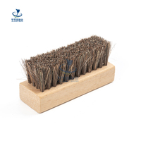 Brosse de nettoyage de chaussures écologique et durable en bois de hêtre et poils de cheval, fabriquée en Chine, pour baskets et chaussures de football