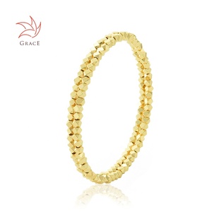 Grace grosir harga rendah Asia Tenggara wanita murah emas disepuh polos gelang perhiasan wanita - Product Image 4