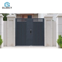 Portes d'entrée personnalisées, portails de luxe modernes en fer forgé et conception de clôture, porte d'entrée principale en fer