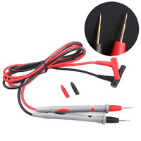 Câble de test de précision à sonde pointue 1000V 20A, sondes plaquées or avec pinces crocodiles, kit de sondes de test multimètre en PVC