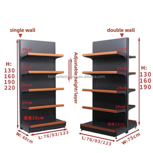 ชั้นวา<span class=keywords><strong>ง</strong></span>สินค้าแบบตั้<span class=keywords><strong>ง</strong></span>พื้น ขนาด 3x6.5 ฟุต สำหรับร้านค้าปลีก ร้านขายของชำ สำนักงาน และร้านค้าทั่วไป - Product Image 5