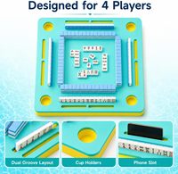 Table flottante carrée en mousse EVA à absorption d'eau nulle pour jeux de société, idéale pour piscine, plage, mahjong, jeux de cartes et fêtes