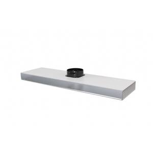 Tecnosystemi Plenum isolé pour systèmes CVC, raccordement supérieur, diffuseur linéaire 1 fente L.2000 PWD300174, installation facile S - Product Image 3