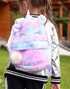 Mochila de Peluche de Unicornio Rosa para Niños, Moda 2020, Linda Mochila Escolar de Viaje con Encanto - Product Image 2