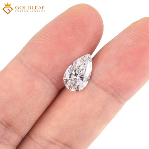 Diamante Cultivado en Laboratorio Goldleaf Pear con Certificado IGI, Venta al por Mayor, Color Blanco E, 1CT 2CT 3CT VVS2 para Fabricación de Joyas - Product Image 6