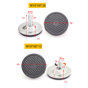 Có thể điều chỉnh san lấp mặt bằng chân, M10 chiều cao điều chỉnh đồ nội thất levellers chân vít trong tủ giường bảng, levelers chân chủ đề Bạc - Product Image 2