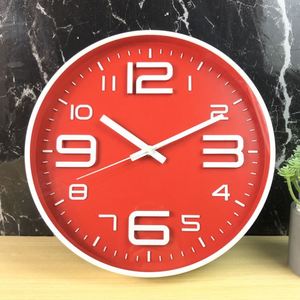 Horloge murale analogique classique en quartz en plastique de 12 pouces pour la décoration de la maison - Product Image 4