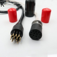 Connecteur multi-contacts micro-circulaire étanche en acier inoxydable IP69, série MCBH13M, pour applications marines sous-marines ROV