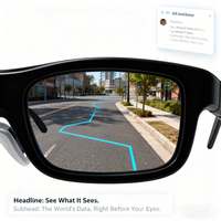 Lentes de Realidad Aumentada Inmersivas con Pantalla Binocular 3D de Alta Resolución, Asistente de IA para Juegos y Realidad Virtual