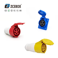 ZCEBOX colokan dan soket industri, IP44 IP67 pria dan wanita 3 Pin 4 Pin 5 Pin colokan soket industri
