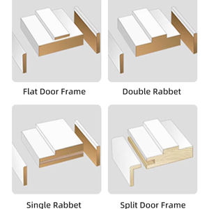 Telaio per Porta in Legno Massello con Primer Bianco, Modanatura Interna in Pino, Produzione Vietnamita - Product Image 4