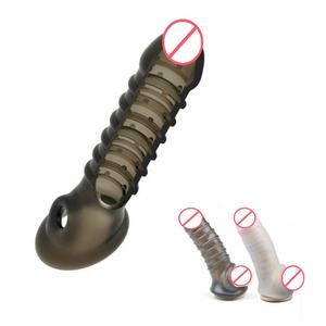 Condón Reutilizable con Púas Suaves, Anillo para el Pene, Bomba para el Pene, Retrasa la Eyaculación, Funda para el Pene, Juguetes Sexuales para Hombres - Product Image 3