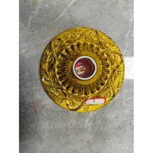 Support de lampe E27 en porcelaine de style rétro européen, ouverture de 30 mm avec décor doré pour luminaires de plafond - Product Image 4