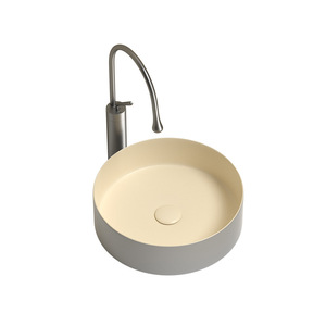 Nordic Modern Countertop <b>Basin</b> Ceramic <b>Round</b> Single Hole Easy Cleaning Bathroom Sink - Product Image 5