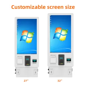 Crtly Cheque Self Service Kiosk Machine Accept Cash Receipt Machine Kiosk Automatic Cash Payment Kiosk