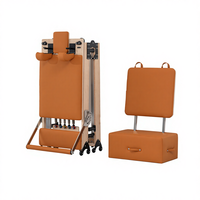 BSW Reformer de Pilates pliable et durable en érable et chêne, qualité professionnelle pour studio de Pilates, résistance à ressort réglable, garantie 10 ans