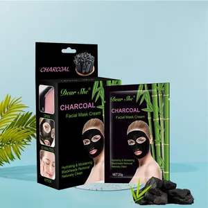 Dear She Wholesale estratto di piante naturali maschera per il viso strappante al carbone di bambù maschera per il viso Peel Off nera crema per la rimozione dei punti neri