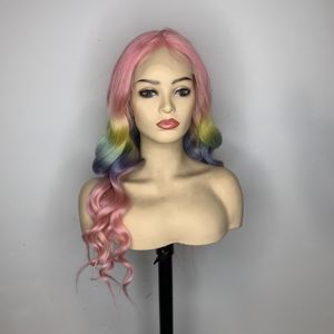 <span class=keywords><strong>2021</strong></span> nouveauté Offre Spéciale lot Couleurs arc-en-ciel drapeau couleurs fans partie cheveux humains perruques ensoleillé <span class=keywords><strong>Chanson</strong></span> - Product Image 3